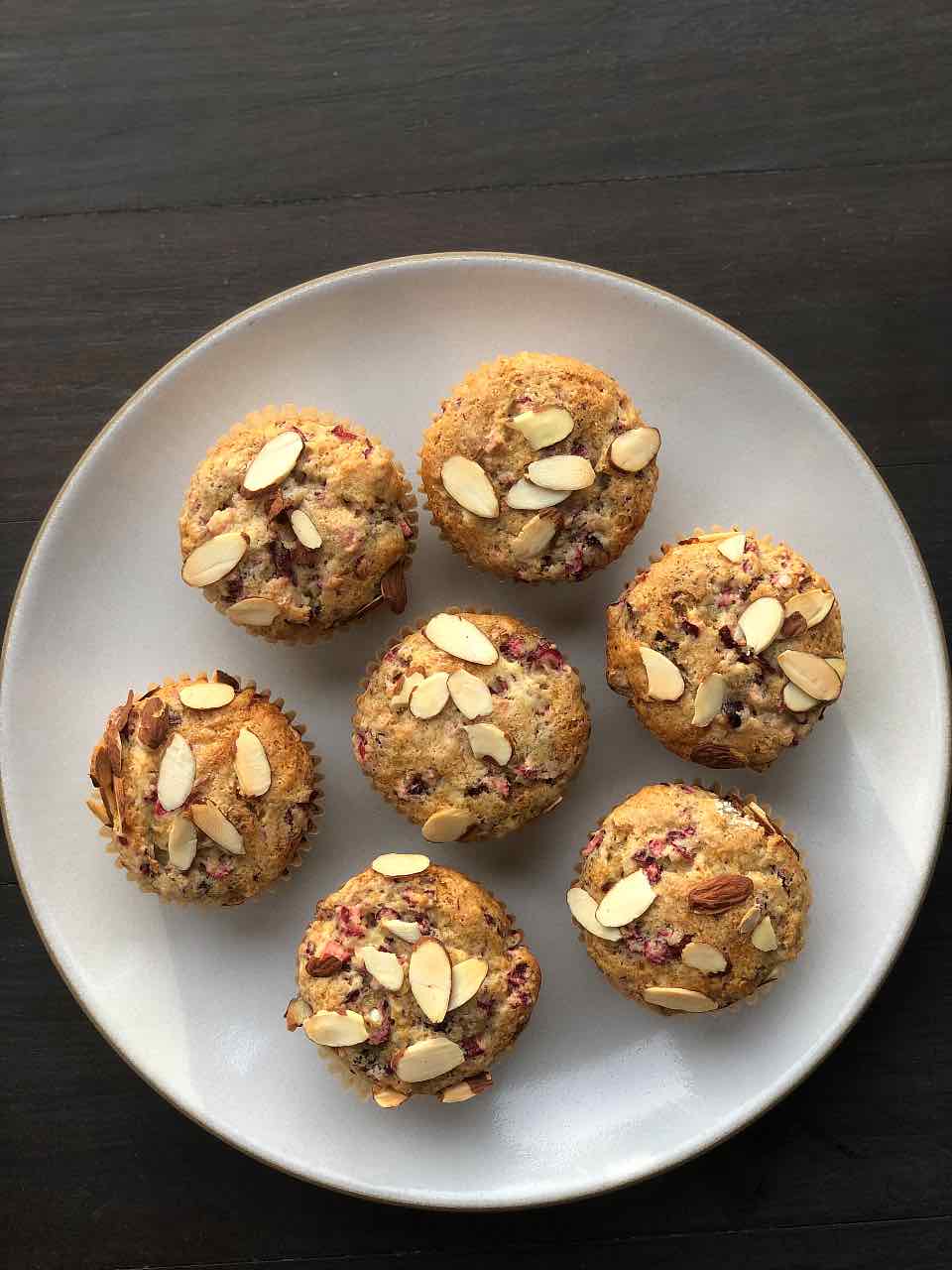 Cranberry muffin recipe with almond