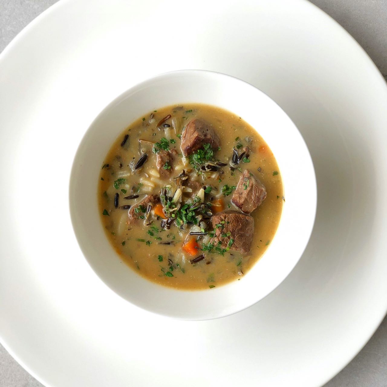 Wild rice soup recipe with beef