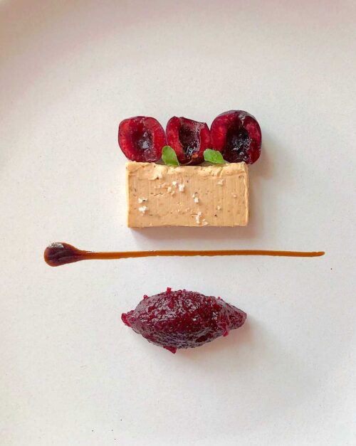 Foie gras terrine and Cherry jam