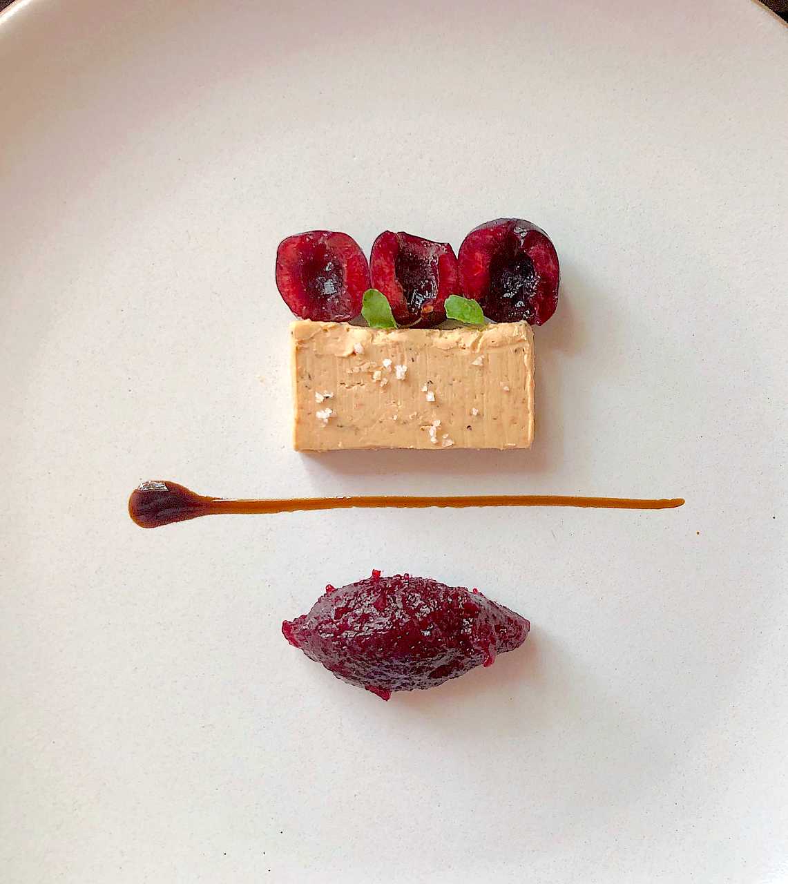 Foie gras terrine and Cherry jam